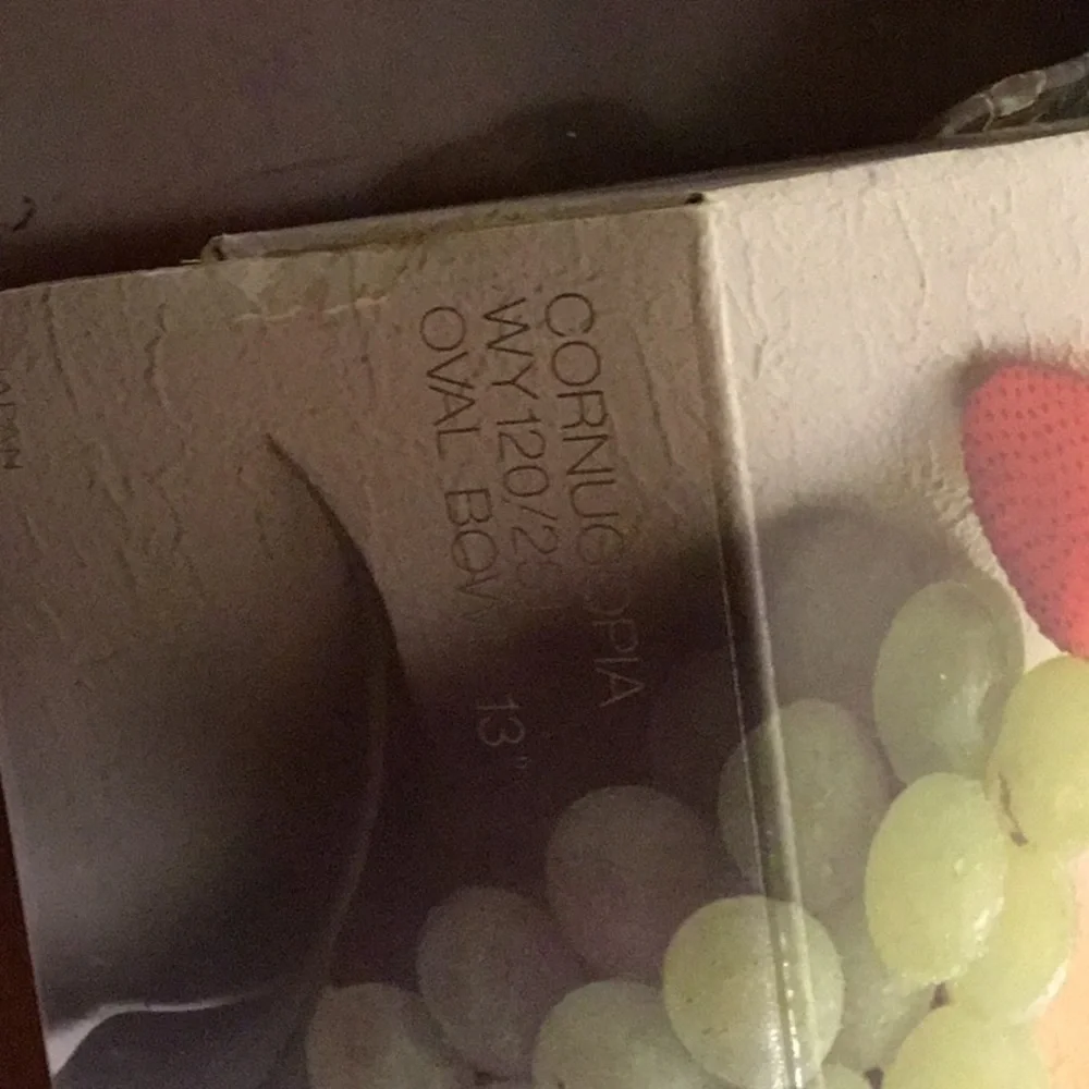 Cornucopia SAVOIR VIVRE CRYSTAL 13”OVAL‎ FRUITS BOWL